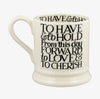 Emma Bridgewater Black Toast Will You Marry Me 1/2 Pint Mug