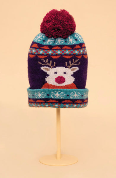 Powder Kids Cosy Hat - Reindeer