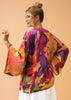 Powder Oversized Blooms Kimono Jacket In Mustard
