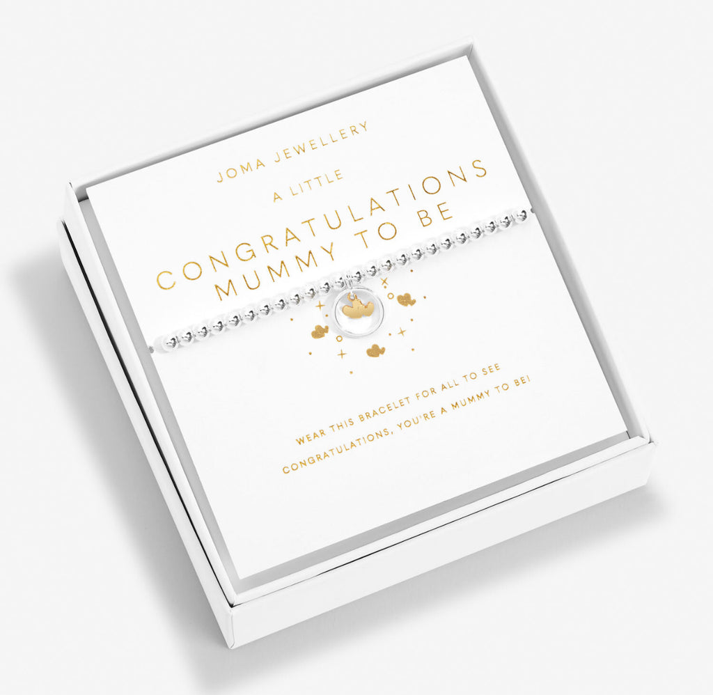 Joma Jewellery Boxed A Little 'Congratulations Mummy To Be' Bracelet