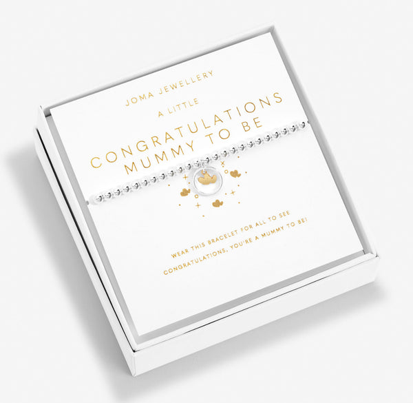 Joma Jewellery Boxed A Little 'Congratulations Mummy To Be' Bracelet