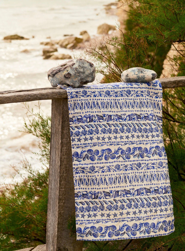 Emma Bridgewater Blue Shells Table Runner