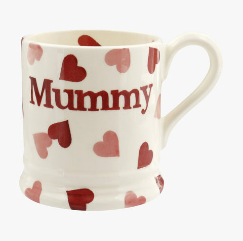 Emma Bridgewater Pink Hearts Mummy 1/2 Pint Mug (Boxed)