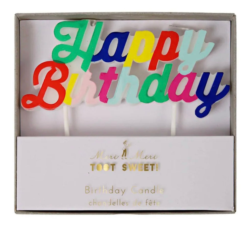 Meri Meri Happy Birthday Candle