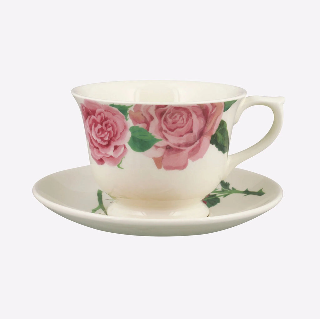 Emma Bridgewater Roses All My Life Large Teacup & Saucer