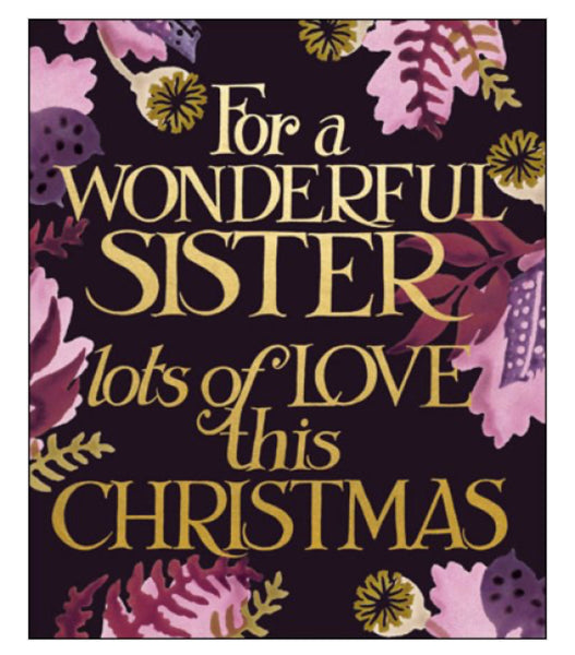 Emma Bridgewater Wonderful Sister Christmas Card