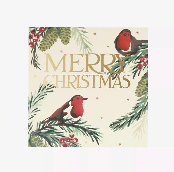 Emma Bridgewater Christmas Robin Pack Of 5 Charity Cards