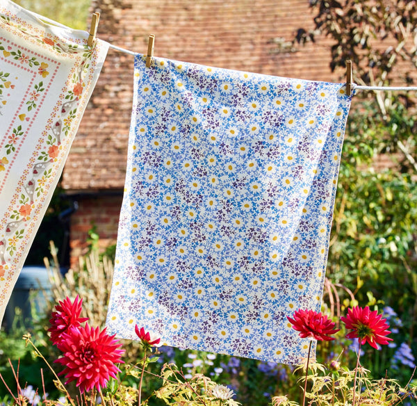 Emma Bridgewater Blue Daisy Fields Tea Towel