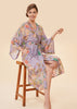 Powder Prancing Tiger Kimono Gown