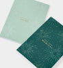 Katie Loxton Christmas Duo Notebooks 'Make Today Magical' - Ice Blue/Emerald Green