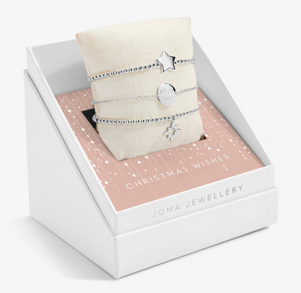 Joma Jewellery Christmas Celebrate You 'Christmas Wishes' Bracelet Gift Box