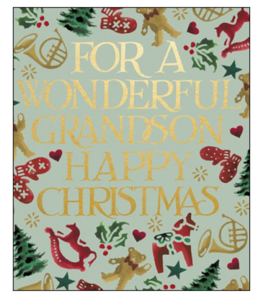 Emma Bridgewater Wonderful Grandson Christmas Card