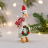Sass & Belle Goose With Wreath Hanging Decoration