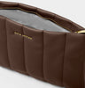Katie Loxton Kendra Quilted Clutch - Dark Chocolate