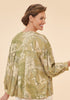 Powder Toile Puff Sleeve Jacket, Olive