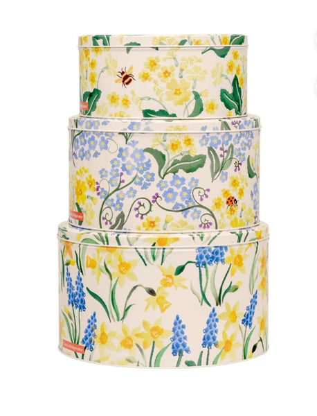 Emma Bridgewater Brighter Little Daffodils Cake Tins - Set Of 3