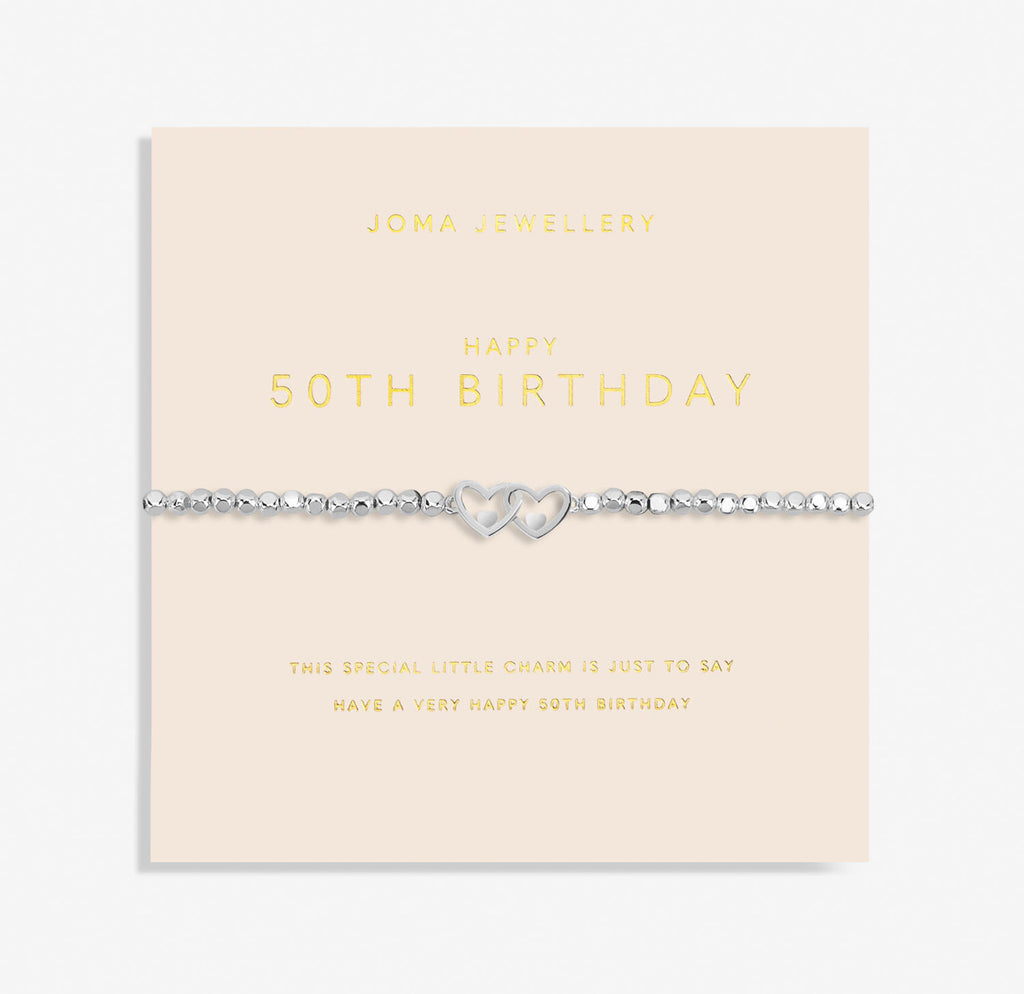 Joma Jewellery Forever Yours 'Happy 50th Birthday' Bracelet