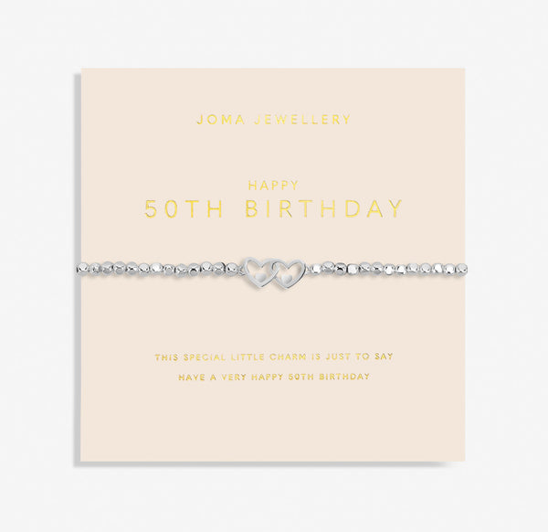 Joma Jewellery Forever Yours 'Happy 50th Birthday' Bracelet