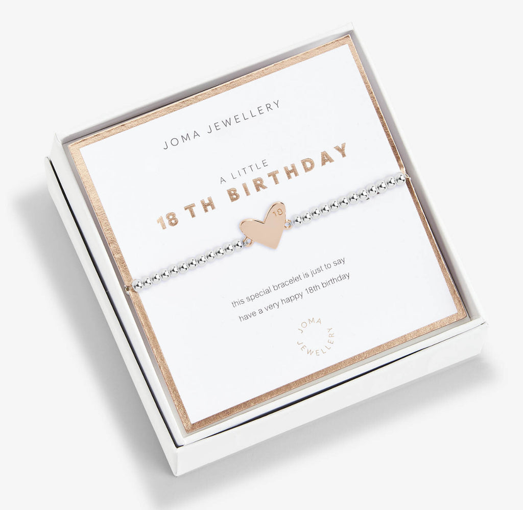 Joma Jewellery Beautifully Boxed A Little Happy 18th Birthday Bracelet