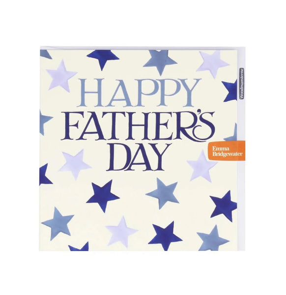 Emma Bridgewater Happy Father's Day Blue Stars Card