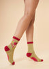 Powder Ladies Ladybird Ankle Socks - Sage