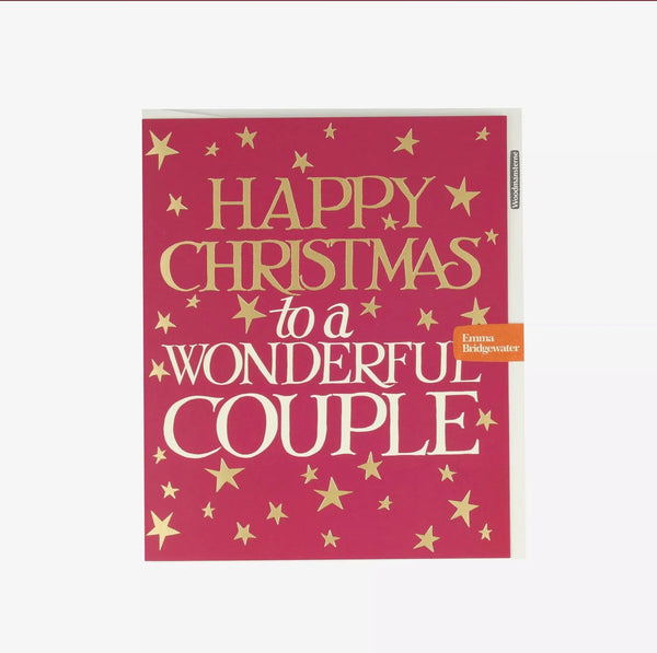 Emma Bridgewater To A Wonderful Couple Gold Stars Card