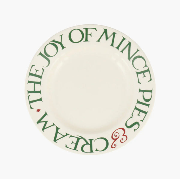 Emma Bridgewater Christmas Toast & Marmalade Joy Of Mince Pies 8 1/2 Inch Plate