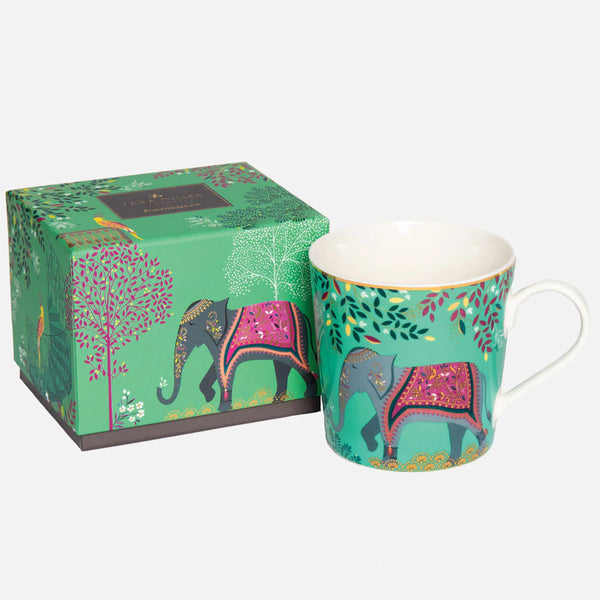 Sara Miller Elephant's Oasis Mug
