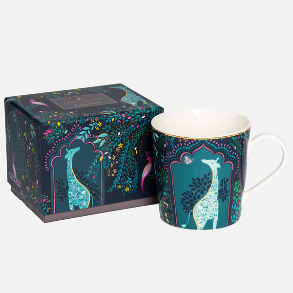 Sara Miller Giraffe's Courtyard Mug