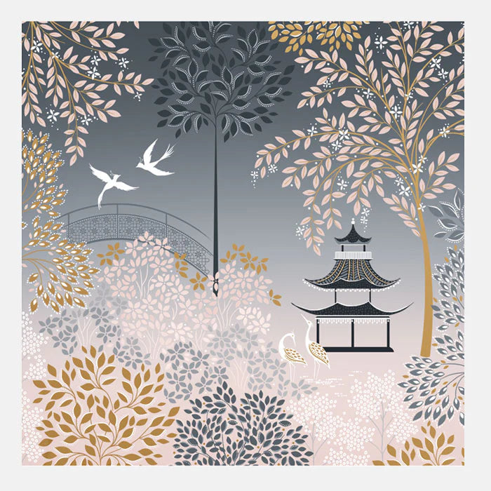 Sara Miller Pagoda Garden Card