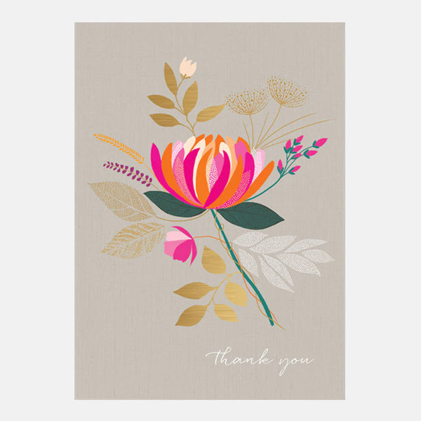 Sara Miller Thank You Peony Card