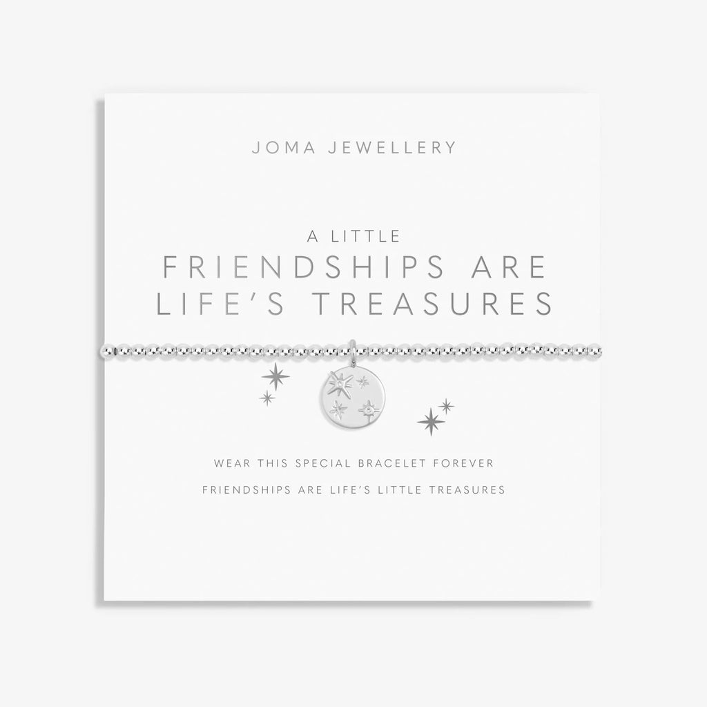 Joma Jewellery 'Friendships Are Life's Treasures' A Little Bracelet