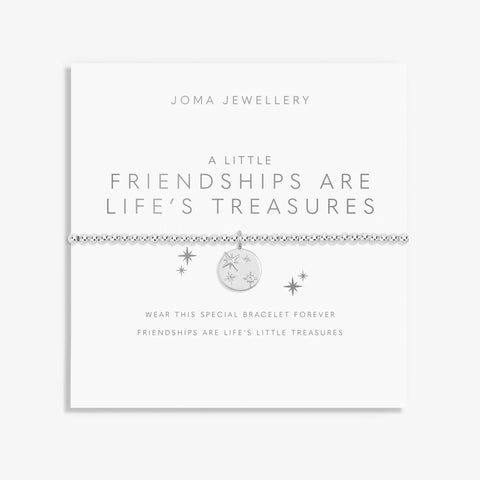 Joma Jewellery 'Friendships Are Life's Treasures' A Little Bracelet