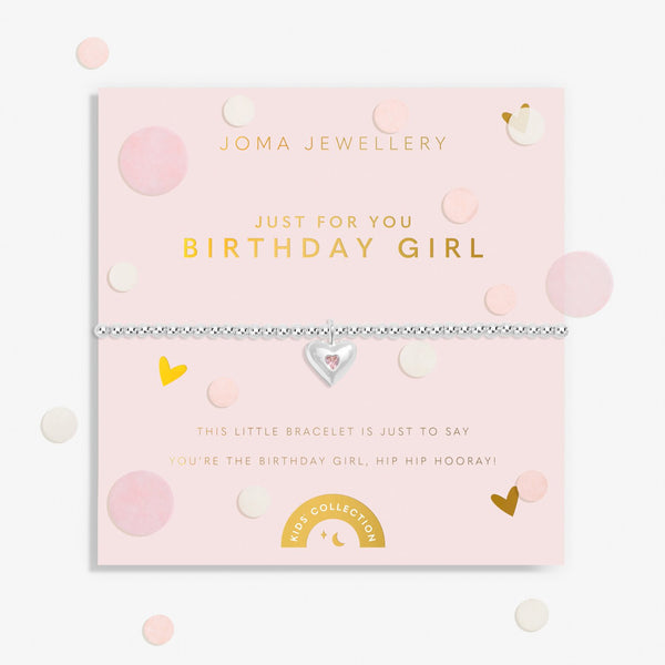 Joma Jewellery Kids' Confetti A Little 'Just For You Birthday Girl' Bracelet