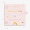 Joma Jewellery Kids' Confetti A Little 'Just For You Birthday Girl' Bracelet