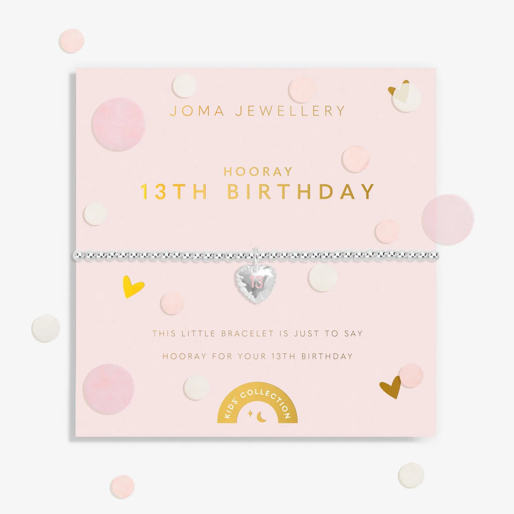 Joma Jewellery Kids' Confetti A Little '13th Birthday' Bracelet