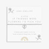 Joma Jewellery Kids' Confetti A Little 'If Friends Were Flowers I'd Pick You' Bracelet