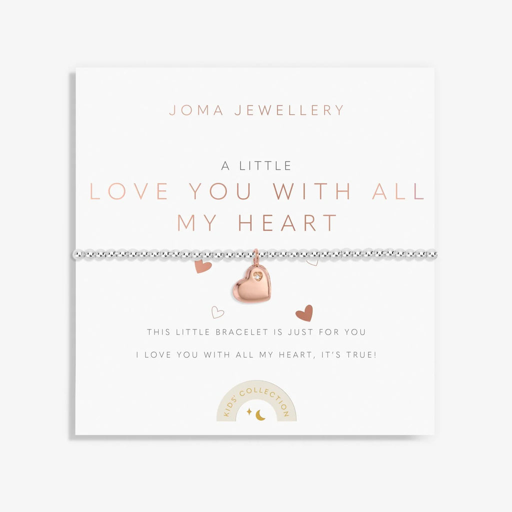 Joma Jewellery Kids' Confetti A Little 'Love You With All My Heart' Bracelet