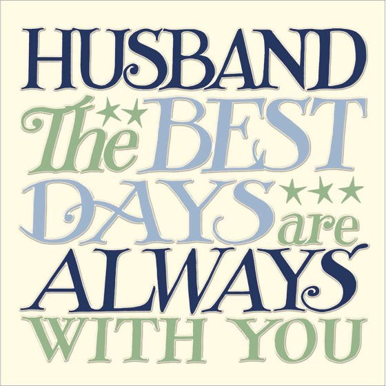 Emma Bridgewater Happy Birthday Husband Card