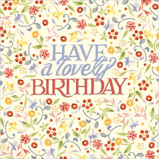 Emma Bridgewater Have A Lovely Birthday Card