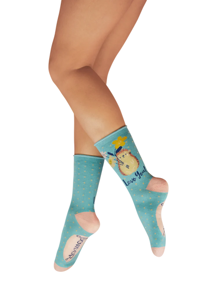 Powder Hedgehog Love You Ankle Socks