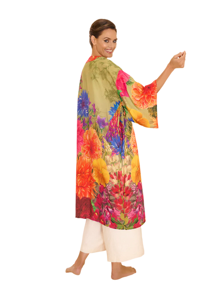 Powder Kimono - Bountiful Blooms