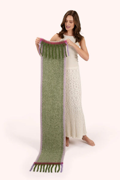 Powder Aria Cosy Scarf - Sage