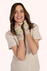 Powder Ladies Willow Wrist Warmers - Cream