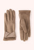 Powder Meredith Faux Suede Gloves - Taupe