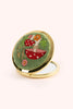 Powder Embroidered Mirror - Toadstools
