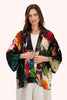 Powder Mid-Length Kimono - Opulent Florals, Chocolate