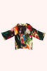 Powder Mid-Length Kimono - Opulent Florals, Chocolate