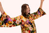 Powder Velvet Jacket - Cream Posy