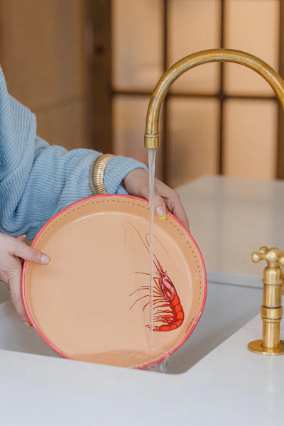 Yvonne Ellen Shrimp Large Round Dish/Roaster